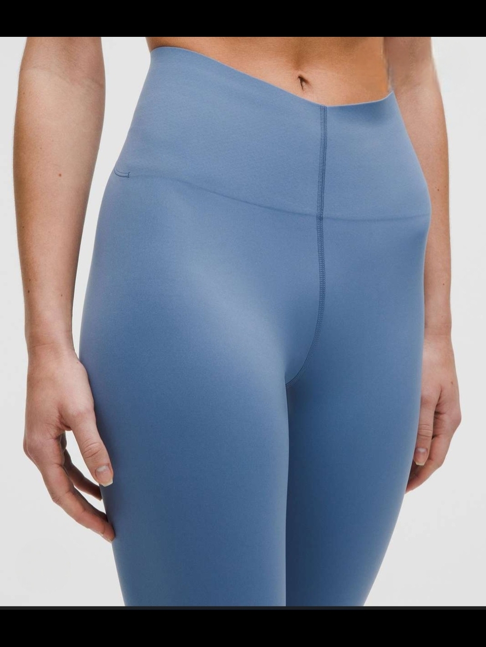 NWT Lululemon Glow Up HR 25".  Sz 14.  Washed Denim